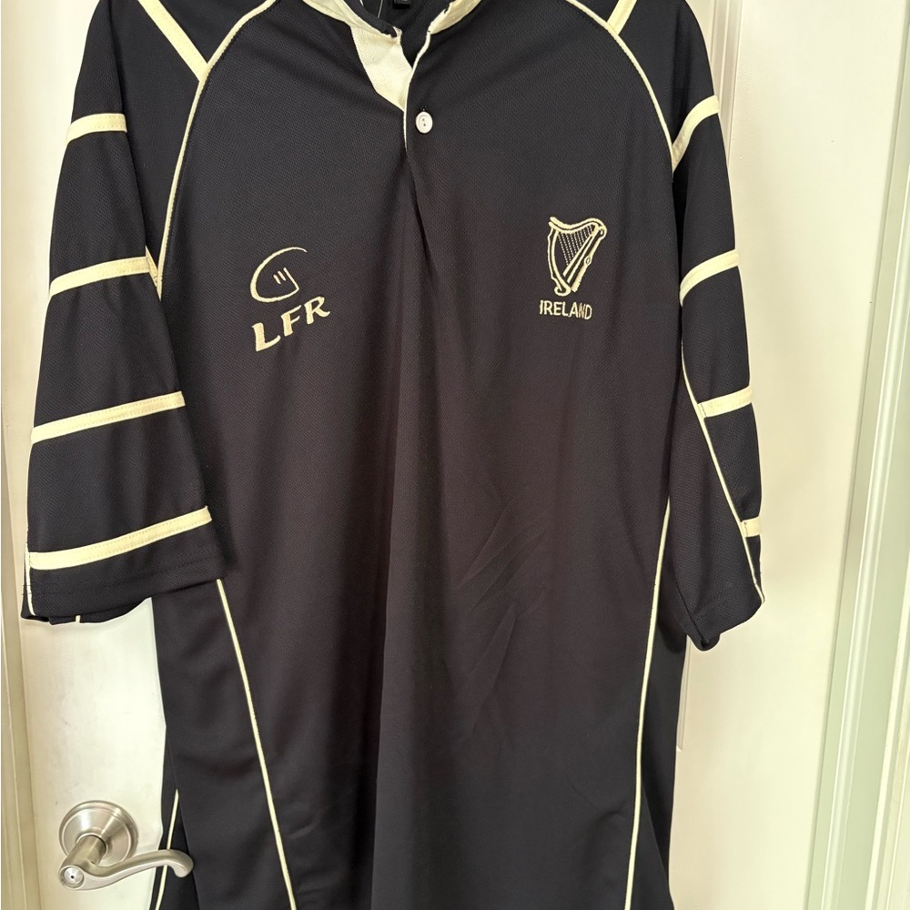 Live For Rugby (LFR) Men's Black Rugby Shirt